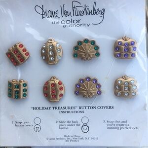 Diane Von Furstenberg “HolidayTreasures” Button Covers